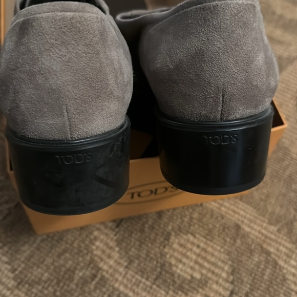 Tod’s loafers Zelia Francesina gray suede in very good used condition - Picture 4 of 7